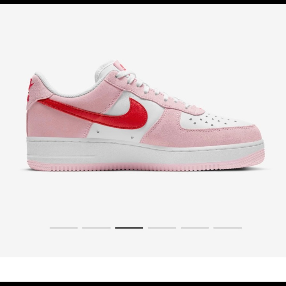 NWT NIB NIKE AIR FORCE 1 ‘07 W 10.5_M 9 TULIP PINK/WHITE/PINK FOAM/UNIVERSTY RED - Picture 6 of 10